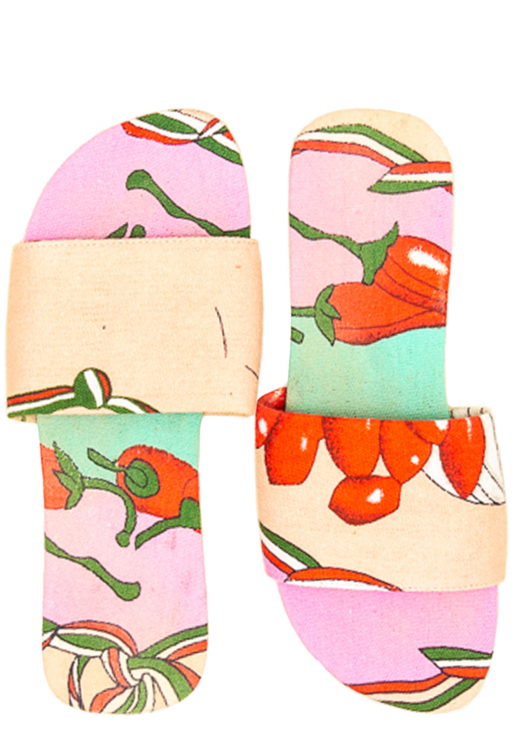 SLIPPERS TOMATOES, BOX 9 PZ (1/36-2/37-2/38-2/39-1/40-1/41), 50% CO 50%EL ,M.IND